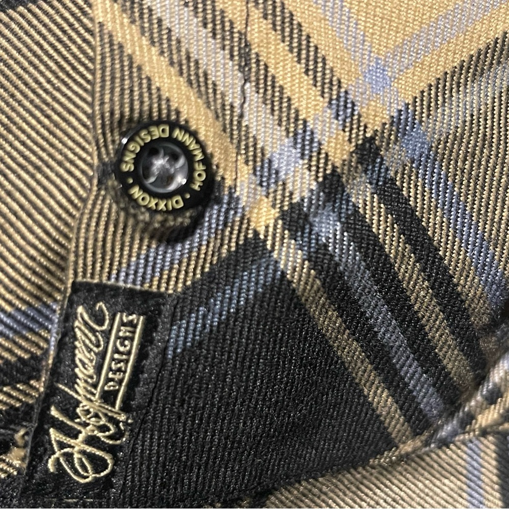 Dixxon youth division‎ flannel shirt size medium black/yellow NWOT - Picture 6 of 11